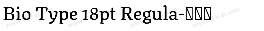 Bio Type 18pt Regula字体转换